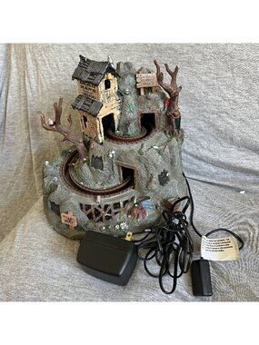Lemax "Dead Mans Mine" Spooky Town Halloween Decoration With Adapter Light-Up Ha